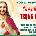 Chúa Nhật XXX Thường Niên – Năm A